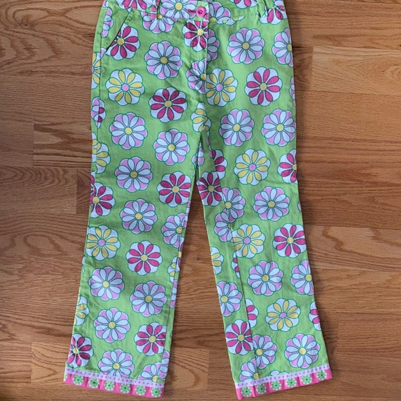 Girls E-Land Floral Pants + GAP Long-Sleeve Top (12) - Picture 4 of 8